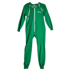 NFC Green Hooded One Piece Pajamas S Manchester United Football Soccer Club UK